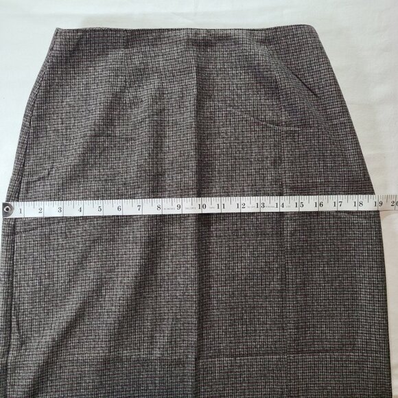 VTG Kathie Lee Long Pencil Skirt Size 6 Classic Check, Office Chic #VintageStyle - Picture 6 of 8